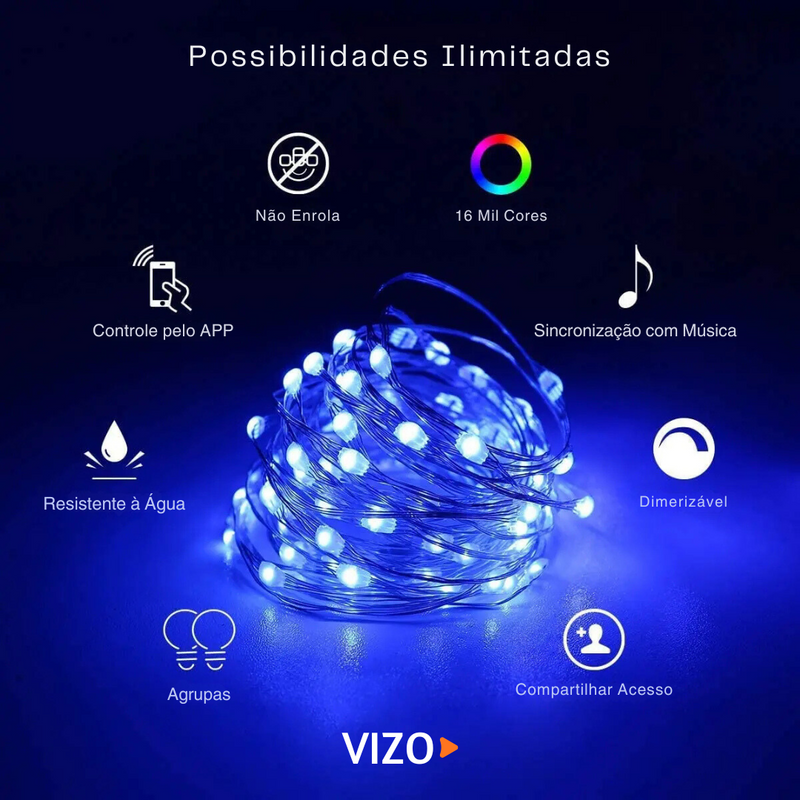 Pisca Pisca Led Smart de Natal - RGB